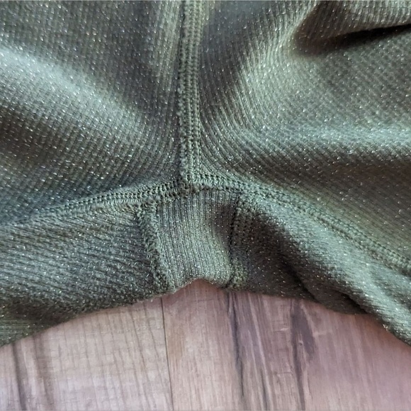 Aerie Chill Play Move Green Sparkle Leggings, Small - Picture 6 of 8